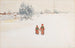 i snön - Carl Larsson — vy av konstverket