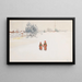 i snön - Carl Larsson — inramlat konstverk på väggen