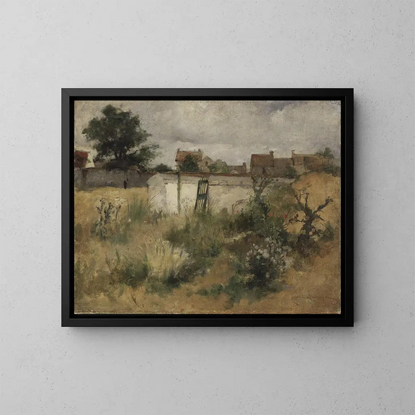 Studie av landskap från Barbizon - Carl Larsson — inramlat konstverk på väggen