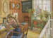bokstavsskrivning - Carl Larsson — vy av konstverket