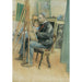 Bild spegel med Brita - Carl Larsson — vy av konstverket