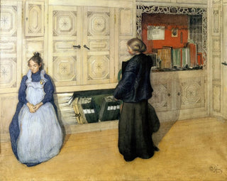 Carl Larsson - Mother and Daughter.webp