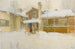 Mon cottage de campagne en hiver Sundborn - Carl Larsson — vy av konstverket