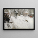 utomhusmålarmotiv för vintermotiv av Sgatan 145 Stockholm - Carl Larsson — inramlat konstverk på väggen