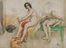 Le Modèle et les mannequins - Carl Larsson — vy av konstverket