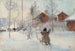 La Cour et la Buanderie - Carl Larsson — vy av konstverket