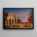 Piazza San Marco, Venedig - Carl Ludwig Rundt — inramlat konstverk på väggen