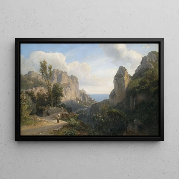 Carl Maria Nicolaus Hummel - Das Mhlental bei Amalfi.webp