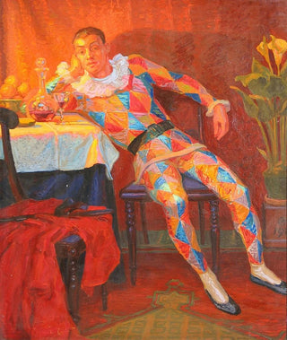 Carl Mathorne - Interieur med Harlekin.webp