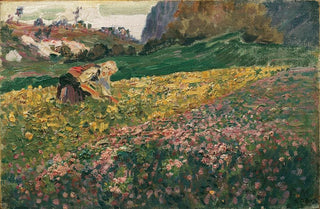 Carl Moll - Mdchen in der Blumenwiese.webp