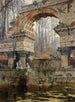 Les ruines romaines de Schönbrunn - Carl Moll — vy av konstverket