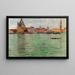 Venise, Santa Maria della Salute och Campanile di San Marco - Carl Moll — inramlat konstverk på väggen