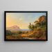 Vue de la Baie de Palerme avec le Mont Pellegrino, Sicile - Carl Morgenstern — inramlat konstverk på väggen
