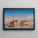 San Giorgio Maggiore i Venedig - Carl Neumann — inramlat konstverk på väggen