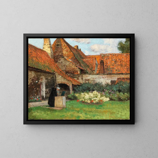 Carl OLynch of Town - An Inner Courtyard in the Summer.webp