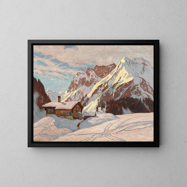 Les montagnes de Karwendel - Carl O'Lynch de Town — inramlat konstverk på väggen