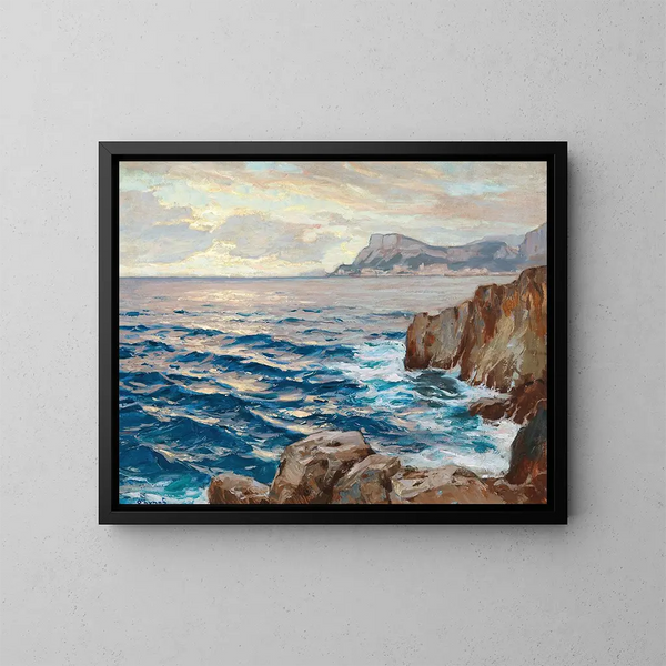 Vue de la baie de Monaco - Carl O'Lynch de Town — inramlat konstverk på väggen