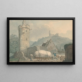 Carl Philipp Fohr - View of Weinheim on the River Neckar.webp