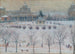 La place du château à Vienne en hiver - Carl Pippich — vy av konstverket