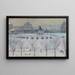 La place du château à Vienne en hiver - Carl Pippich — inramlat konstverk på väggen