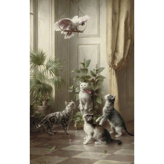 Carl Reichert - Cats and the cockatoo.webp