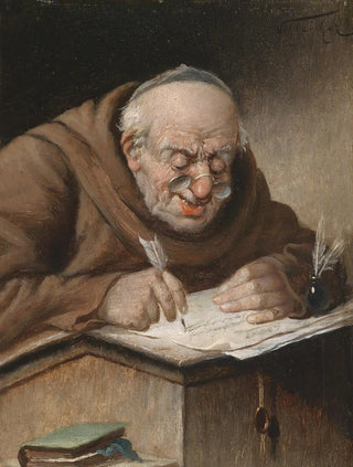 Carl Schleicher - Schreibender Mnch.webp