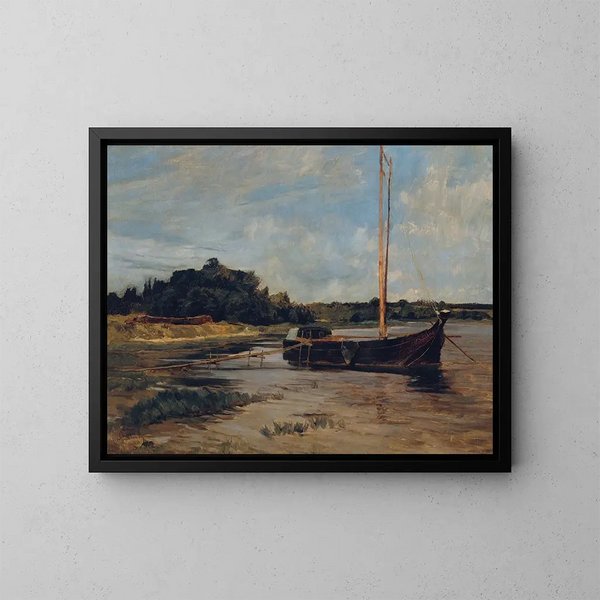 Vaisseau à la Havel - Carl Schuch — inramlat konstverk på väggen