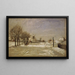 Vue d'hiver d'Eriksberg, Stockholm - Carl Skånberg — inramlat konstverk på väggen