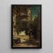 La Sérénade - Carl Spitzweg — inramlat konstverk på väggen