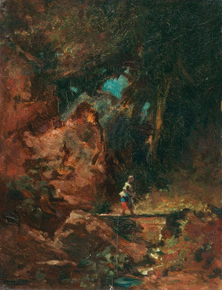 Carl Spitzweg - Die Sennerin auf dem Waldsteg.webp