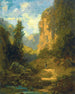 Landskapsbild av berg - Carl Spitzweg — vy av konstverket