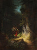Jägare med en flicka Den förälskade jägaren - Carl Spitzweg — vy av konstverket
