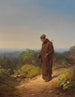 Mnch Elle m'aime un peu du fond du cœur - Carl Spitzweg — vy av konstverket