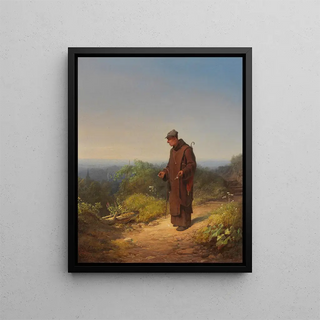 Carl Spitzweg - Mnch Sie liebt mich von Herzen ein wenig.webp