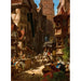 L'arrivée de la diligence - Carl Spitzweg — vy av konstverket