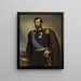 Oskar I: 1799-1859, Sveriges och Norges kung - Carl Staaff — inramlat konstverk på väggen