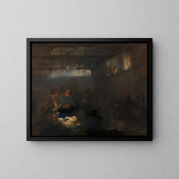 Halle aux poissons - Carl von Merode — inramlat konstverk på väggen