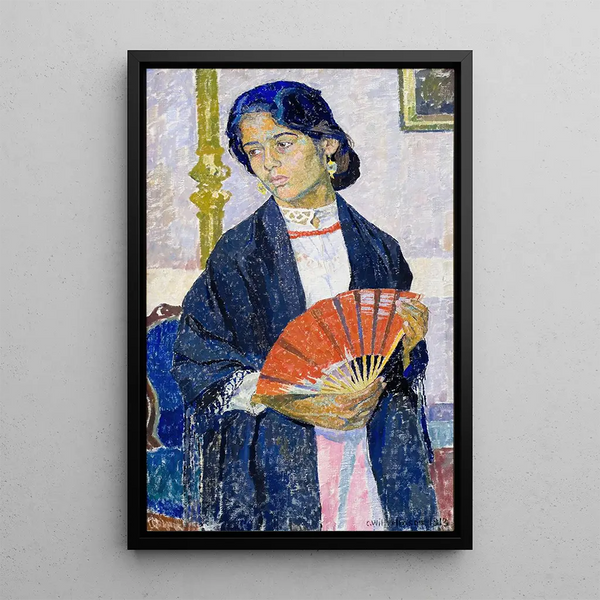 Liten gitane - Carl Wilhelmson — inramlat konstverk på väggen