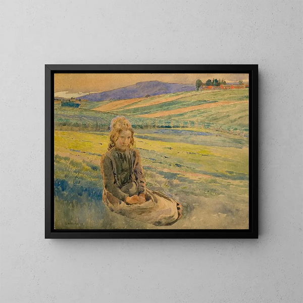Sommarkväll - Carl Wilhelmson — inramlat konstverk på väggen