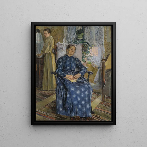 Fatigué - Carl Wilhelmson — inramlat konstverk på väggen