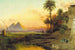 Les pyramides au crépuscule - Carl Wuttke — vy av konstverket