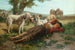 La Sieste des Chevriers - Carlo Ademollo — vy av konstverket