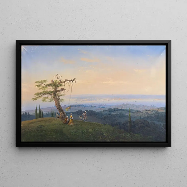 Carlo Bossoli - Abendliches Vergngen vor den Toren Konstantinopels.webp