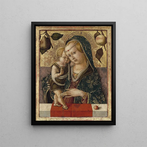 Vierge à l'Enfant - Carlo Crivelli — inramlat konstverk på väggen