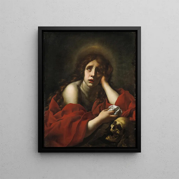 La pénitente Marie-Madeleine - Carlo Dolci — inramlat konstverk på väggen