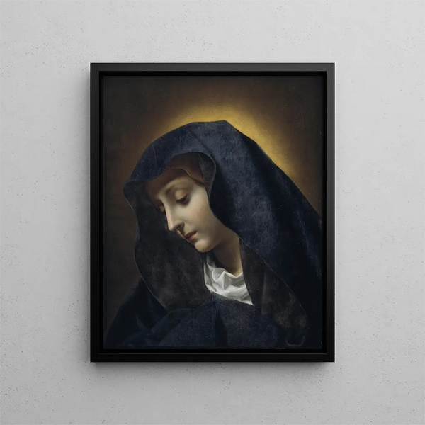 La Vierge - Carlo Dolci — inramlat konstverk på väggen