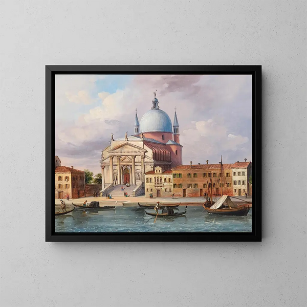 Venise, kyrkan Santissimo Redentore - Carlo Grubacs — inramlat konstverk på väggen