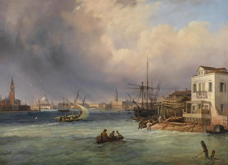 Carlo Grubas - Blick auf Venedig bei Gewitterstimmung.webp