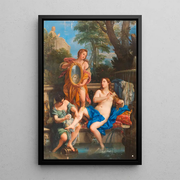 Reproduktion av målningen Bethsabée i badet - Carlo Maratti