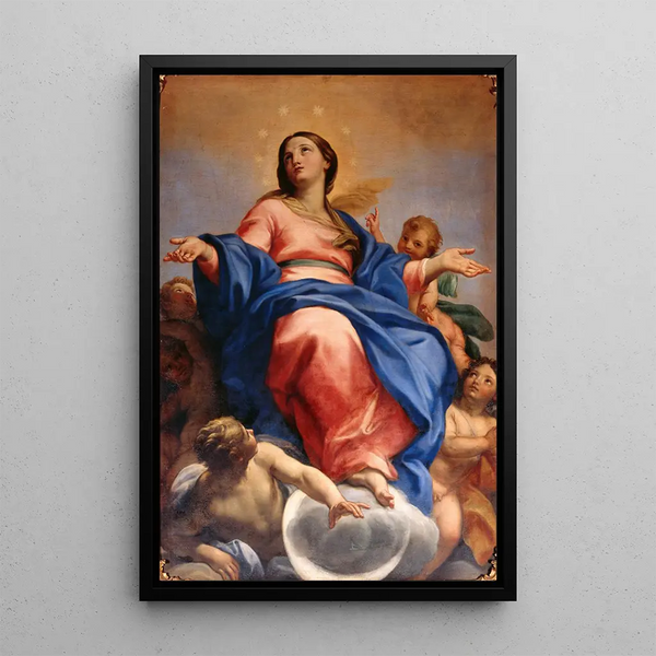 Immaculée Conception - Carlo Maratti — inramlat konstverk på väggen
